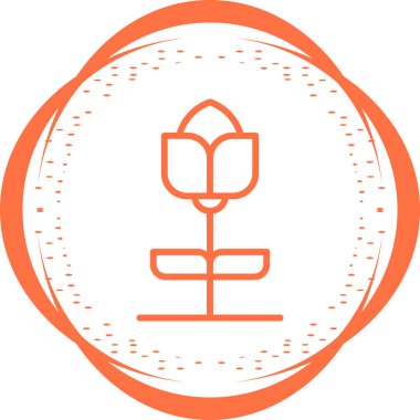 Bitki simgesinin vektör illüstrasyonu