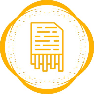 Belge. Web simgesi basit illüstrasyon