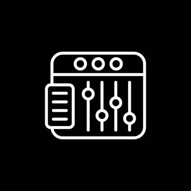 elektronik devre kartı simgesi, özet illüstrasyon