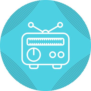radyo simgesi vektör illüstrasyonu