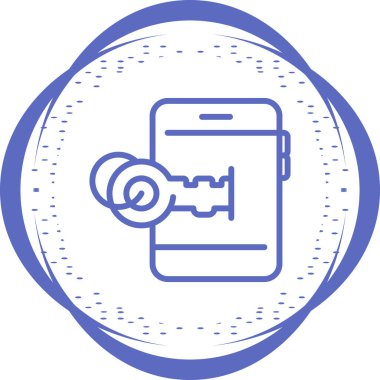 Cep telefonu. Web simgesi basit illüstrasyon