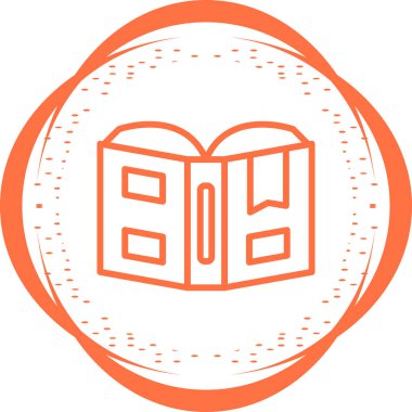 kitap simgesi vektör illüstrasyonu