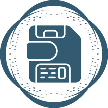 ATM yuvarlak vektör simgesi