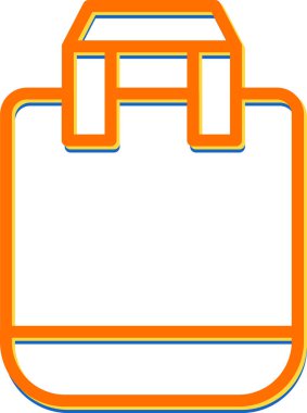 Evrak çantası simgesinin vektör illüstrasyonu