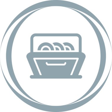 Yemek. Web simgesi basit illüstrasyon