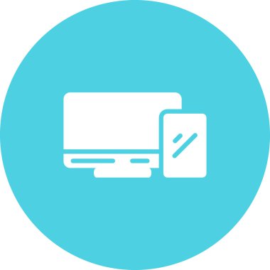 Dizüstü bilgisayar simgesinin vektör çizimi