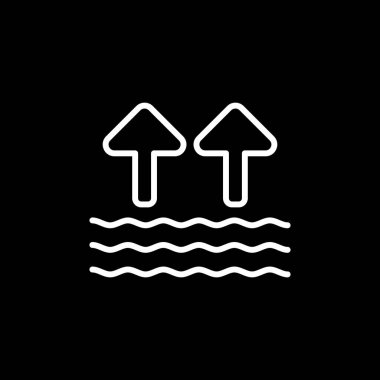 Su simgesinin vektör illüstrasyonu