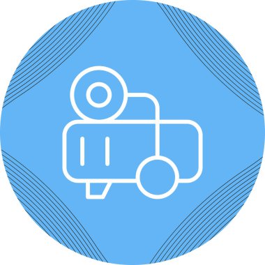 Araba simgesinin vektör illüstrasyonu