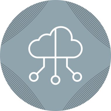 vektör Bulut simgesi illüstrasyonu