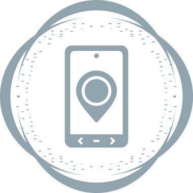 Akıllı telefon simgesinin vektör illüstrasyonu