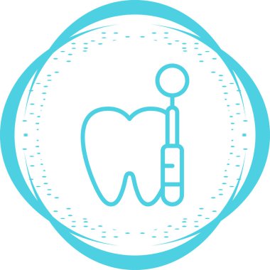 Diş bakımı modern simgesi, vektör illüstrasyonu