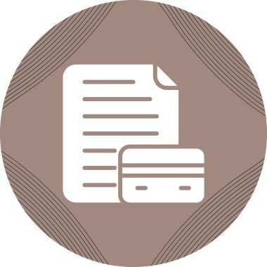 belge simgesi, vektör çizimi