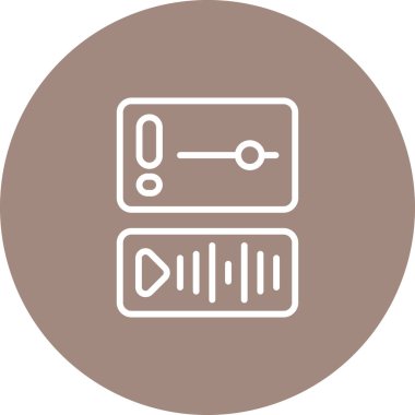 Müzik simgesinin vektör illüstrasyonu