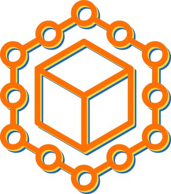 Bir küpün vektör illüstrasyonu