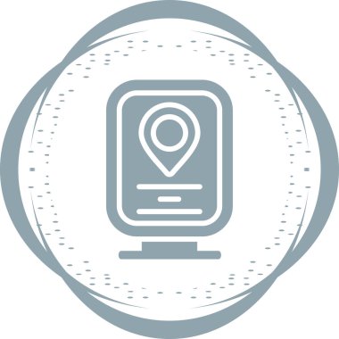 konum pin simgesi vektör illüstrasyonu