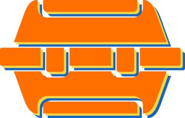 turuncu kurdele pankartı. vektör illüstrasyonu