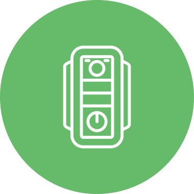 Benzersiz Batarya Vektör Satırı Simgesi