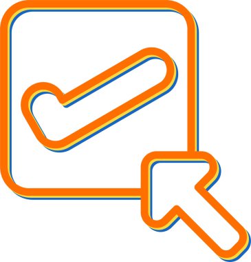 Ok. Web simgesi basit illüstrasyon