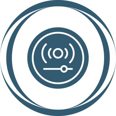 wifi dairesel tanecikli desenli simge