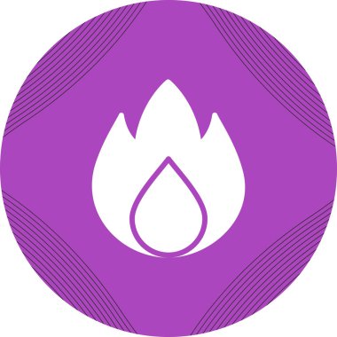 Bir gaz simgesinin vektör illüstrasyonu