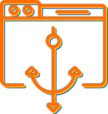 Web simgesi gemi, illüstrasyon vektör