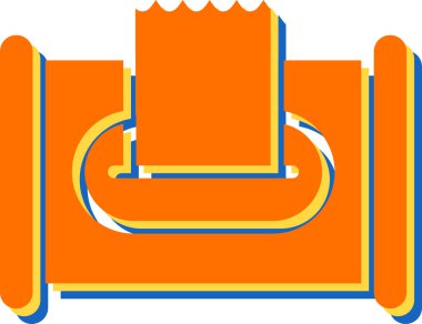 kemer kemeri simgesi düz biçimli