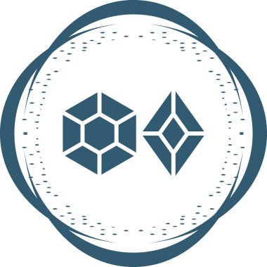 bal peteği düz simgesi, basit illüstrasyon