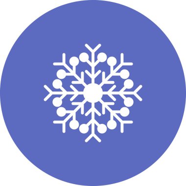 Kar tanesi. Web simgesi basit illüstrasyon