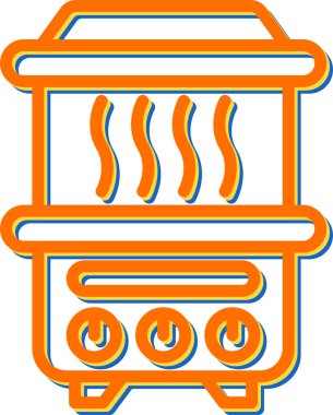 Yemek. Web simgesi basit illüstrasyon