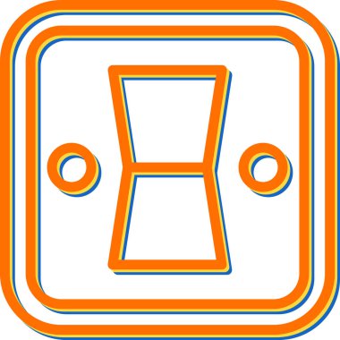 yol simgesi vektör illüstrasyonu