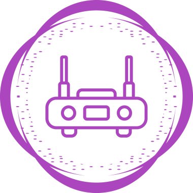 Modern b 'nin vektör illüstrasyonu eksik simgesi