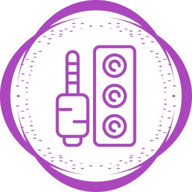 Bir uzaktan denetim simgesinin vektör illüstrasyonu,