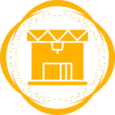 Depo simgesi vektör illüstrasyonu