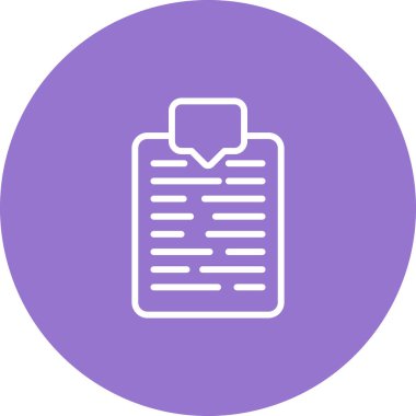 Belge simgesinin vektör illüstrasyonu