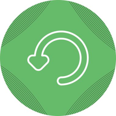 Benzersiz vektör çizgisi simgesi