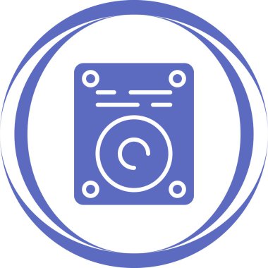 Disk. Web simgesi basit illüstrasyon