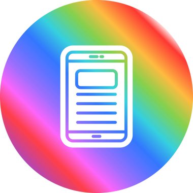 Modern cep telefonu simgesinin vektör çizimi