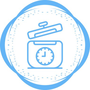 Alarm saatinin vektör çizimi modern simge