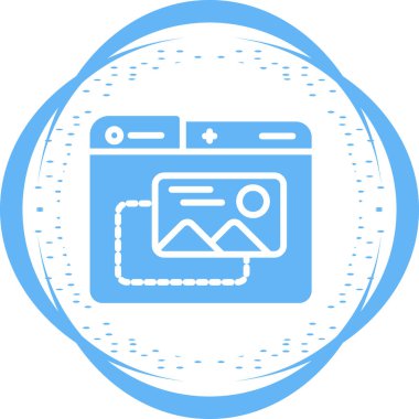 Kamera. Web simgesi basit illüstrasyon