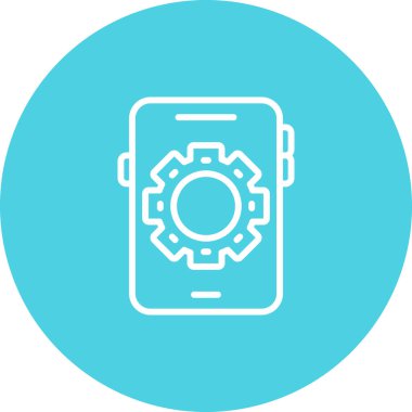 akıllı saat simgesi soyut arkaplanda izole