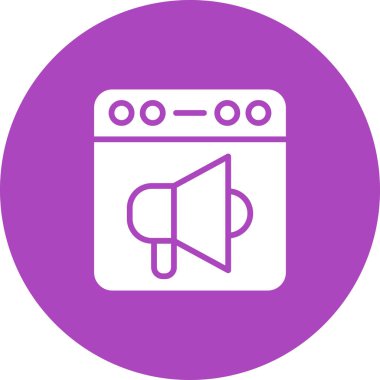 Konuşmacı. Web simgesi basit tasarım