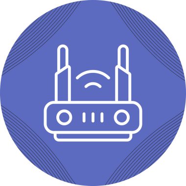 Wi-Fi simgesinin vektör illüstrasyonu