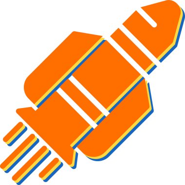 Bir roketin vektör çizimi