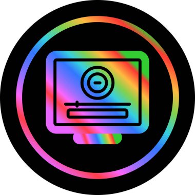 gökkuşağı spektrum renk spektrumunda dizüstü bilgisayar dairesi