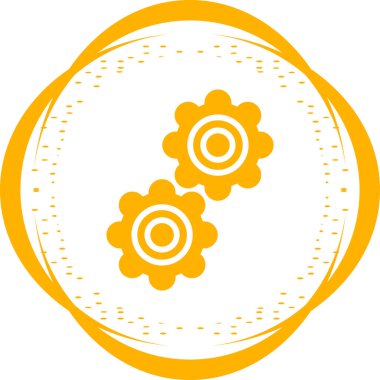 Bir çiçek simgesinin vektör illüstrasyonu