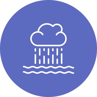 Su damlasının vektör çizimi