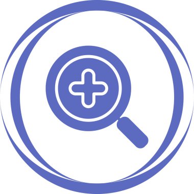 Soyut arkaplanda arama simgesi izole edildi