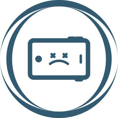 Üzücü kart. Basit tasarım