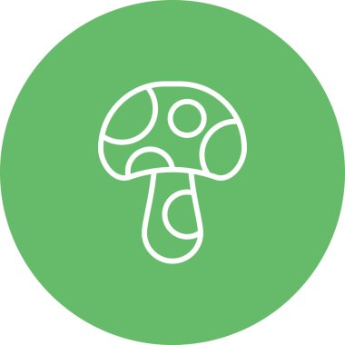 Mantar simgesinin vektör illüstrasyonu