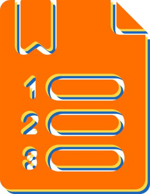 Belge. Web simgesi basit illüstrasyon